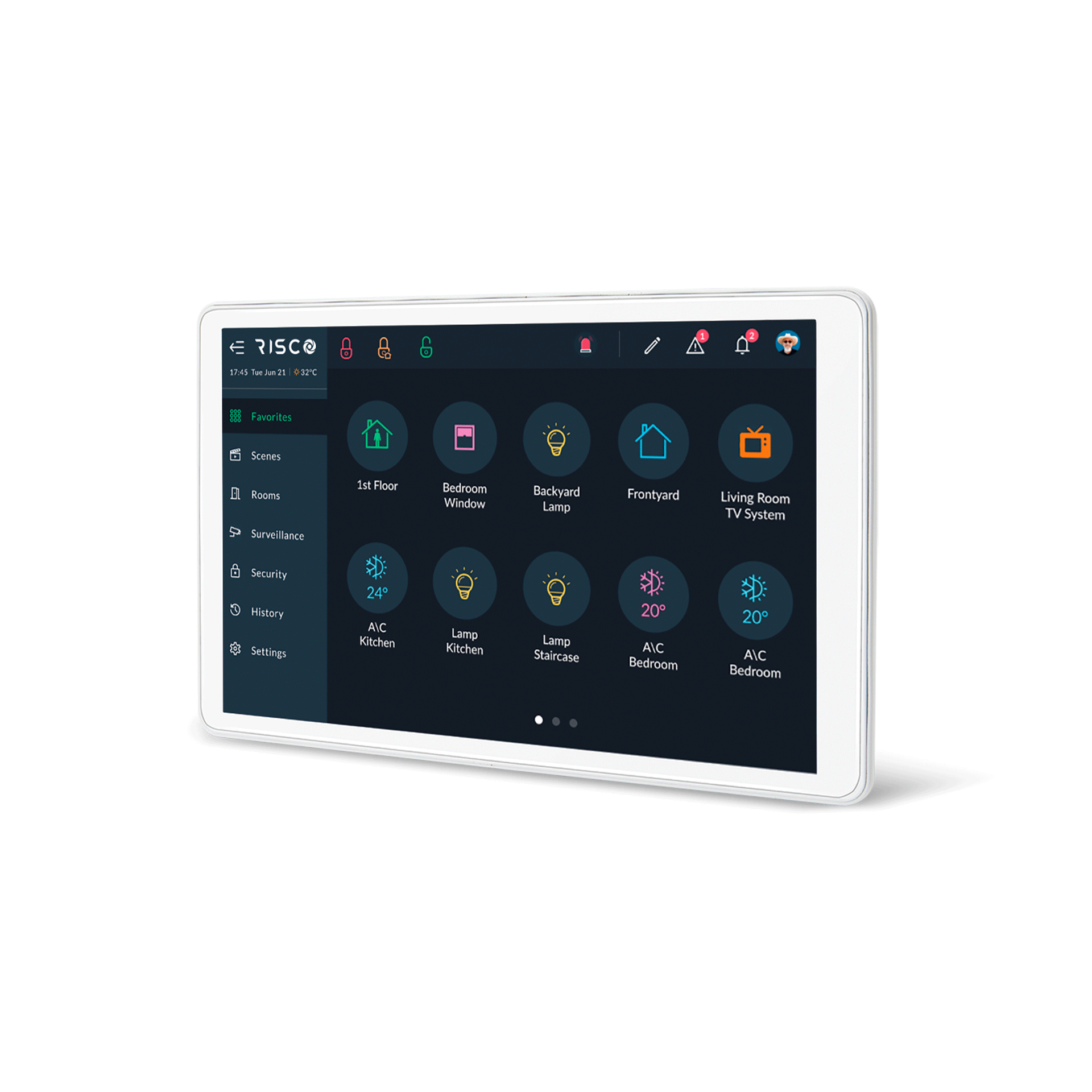 TECLADO RISCO RP432KPTZEUA