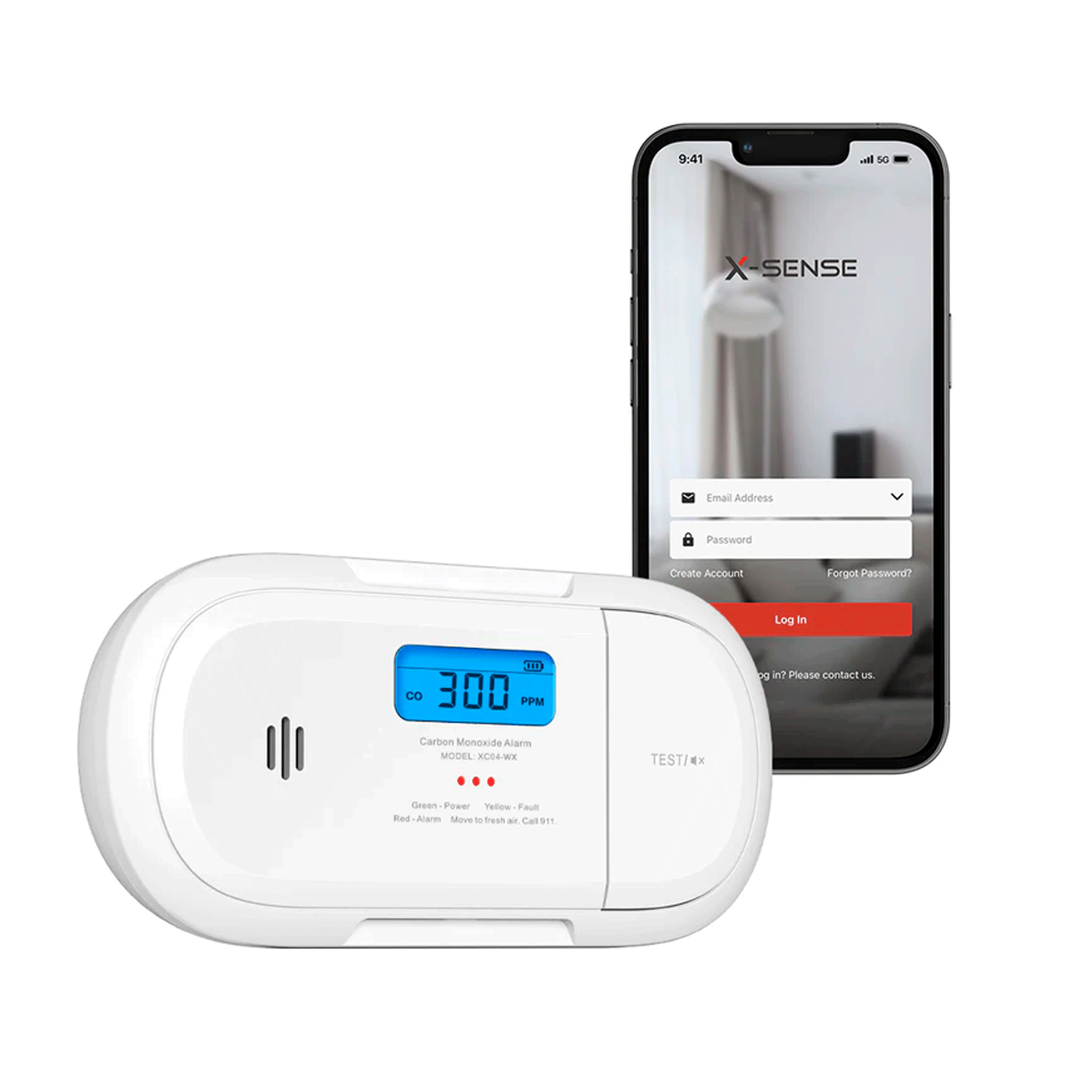 DETECTOR DE CO CON WIFI X-SENSE XC04-WX