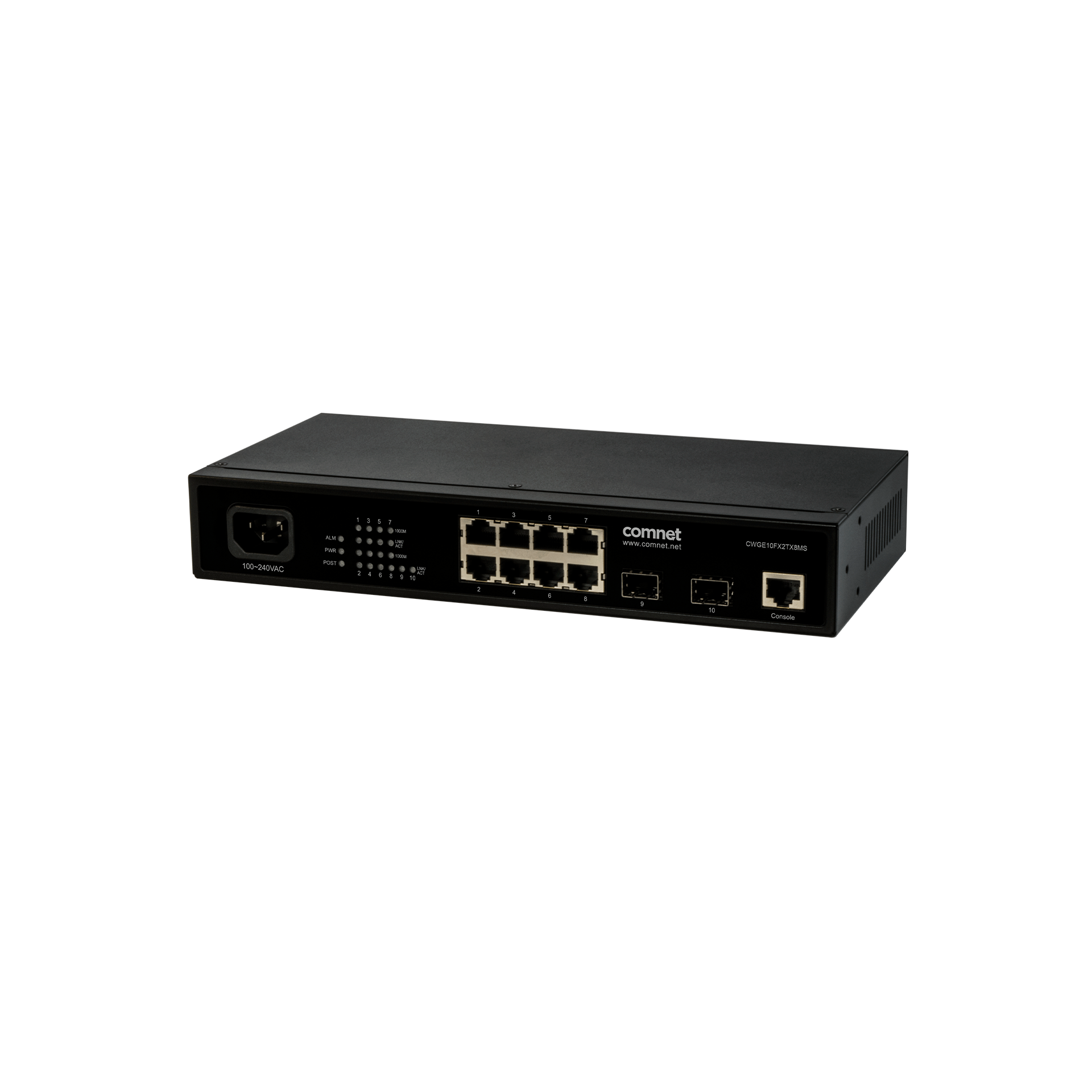 SWITCH GESTIONABLE COMNET CWGE10FX2TX8MS