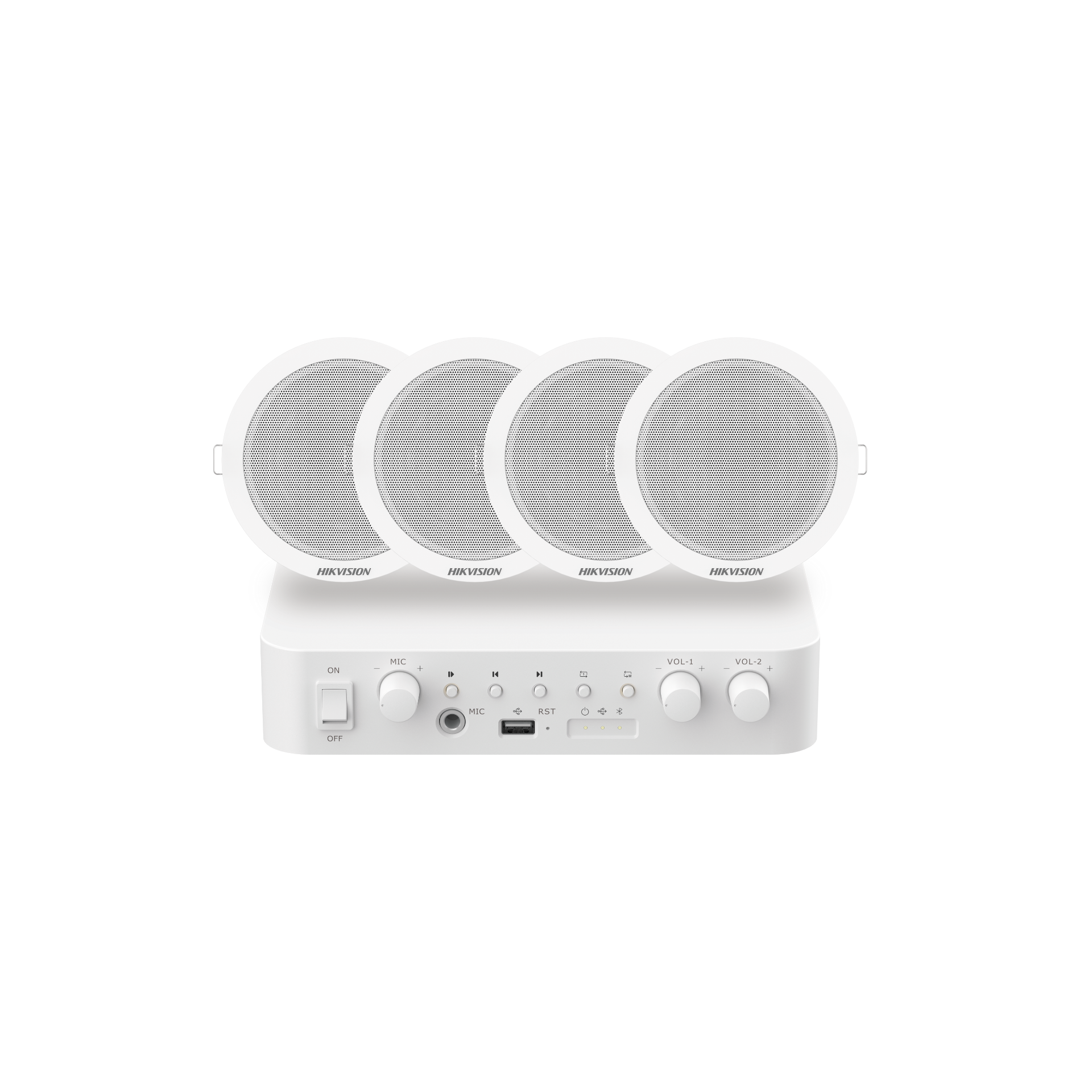 KIT DE AUDIO HIKVISION DS-QAE1KA80206-4