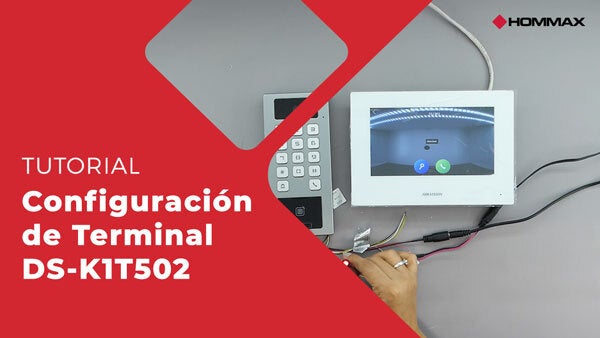 Tutorial Configuracion de Terminal DS-K1T502 Hommax